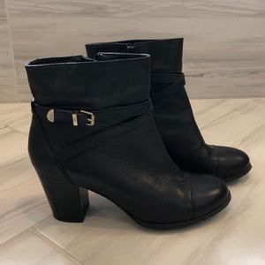 Giani Bernini Black Ankle Boots, Size 8